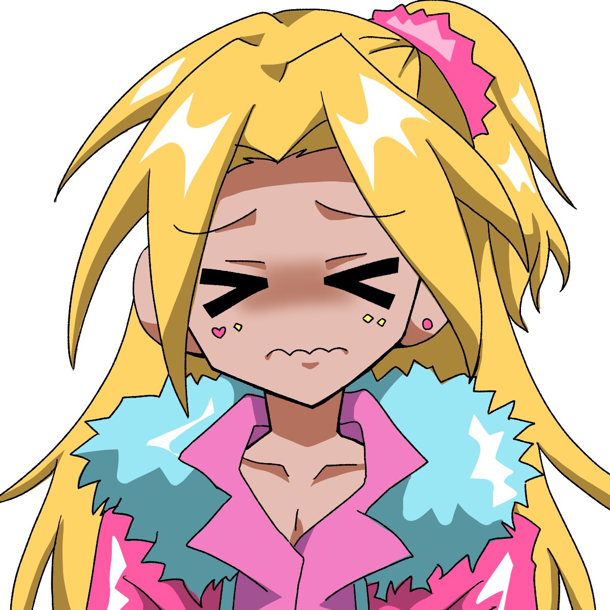 恐怖した表情